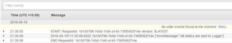 cloudwatchmetric2loggly_Lambda Function Test Logs